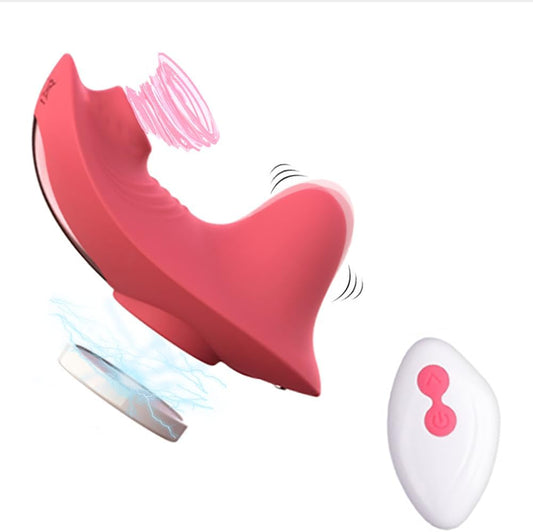 2-In-1 Butterfly Vibrator Portable G-Spot Clitoral Stimulator