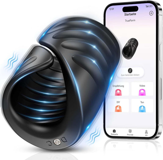 Men'S Masturbation Penis Trainer Has 9 Vibration Modes, Controlled By App