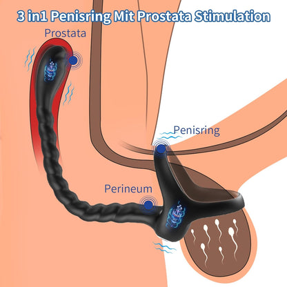 Prostate Stimulation For Men Using Cockscomb Vibrator