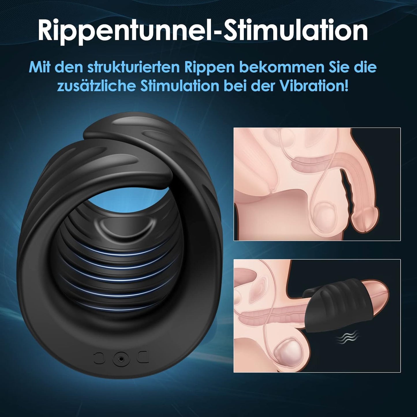 Men'S Masturbation Penis Trainer Has 9 Vibration Modes, Controlled By App