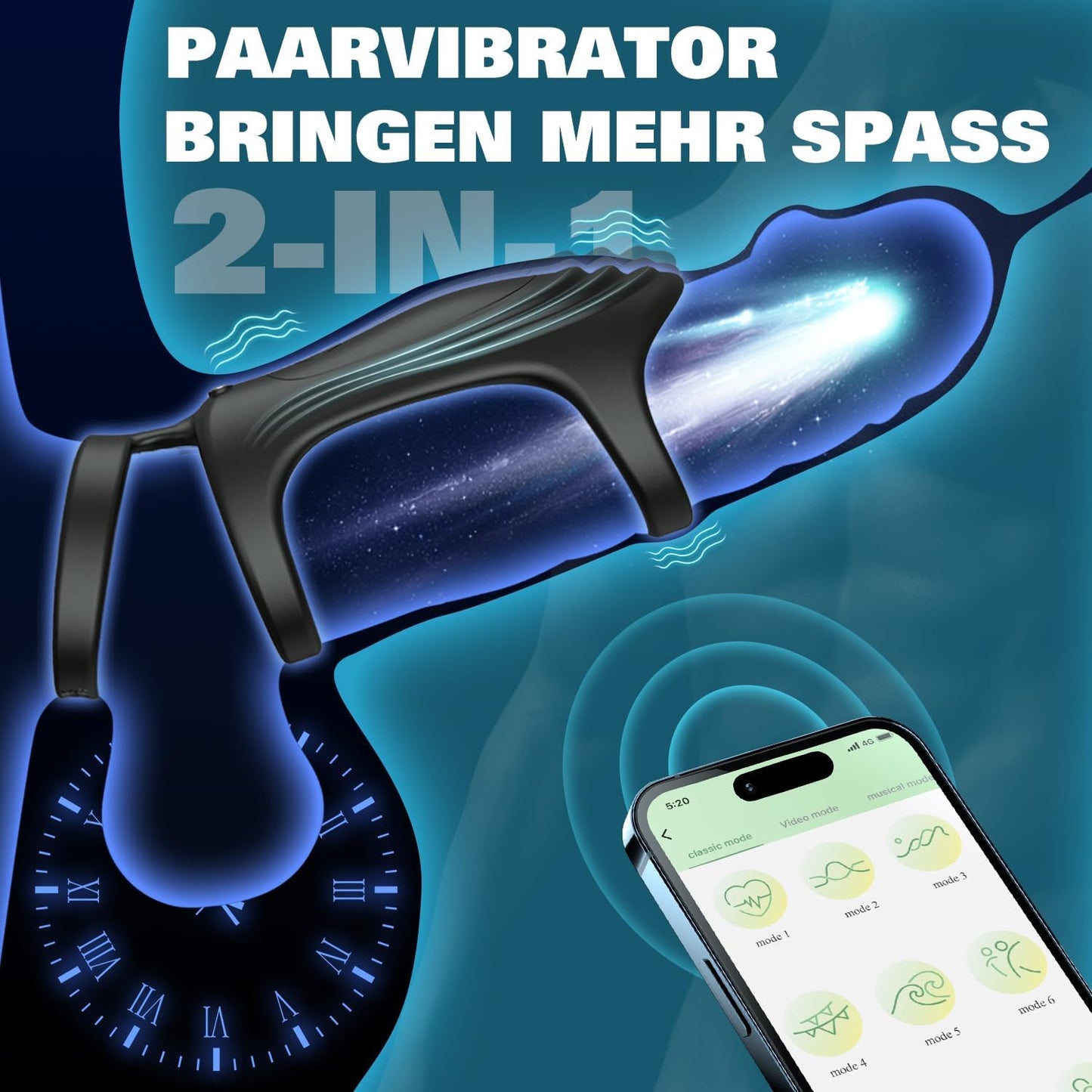 Rooster Ring Penis Trainer With App Control, 10 Types Of Male Masturbation