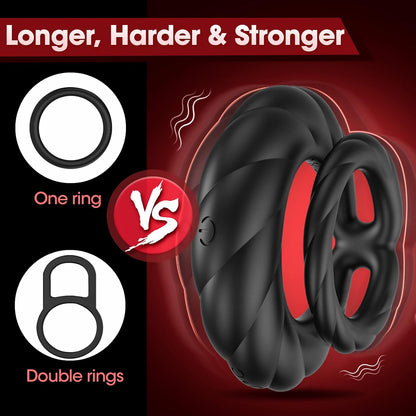 Men'S Vibrating Ring Toy - A Circular Vibrator With 10 Vibrations