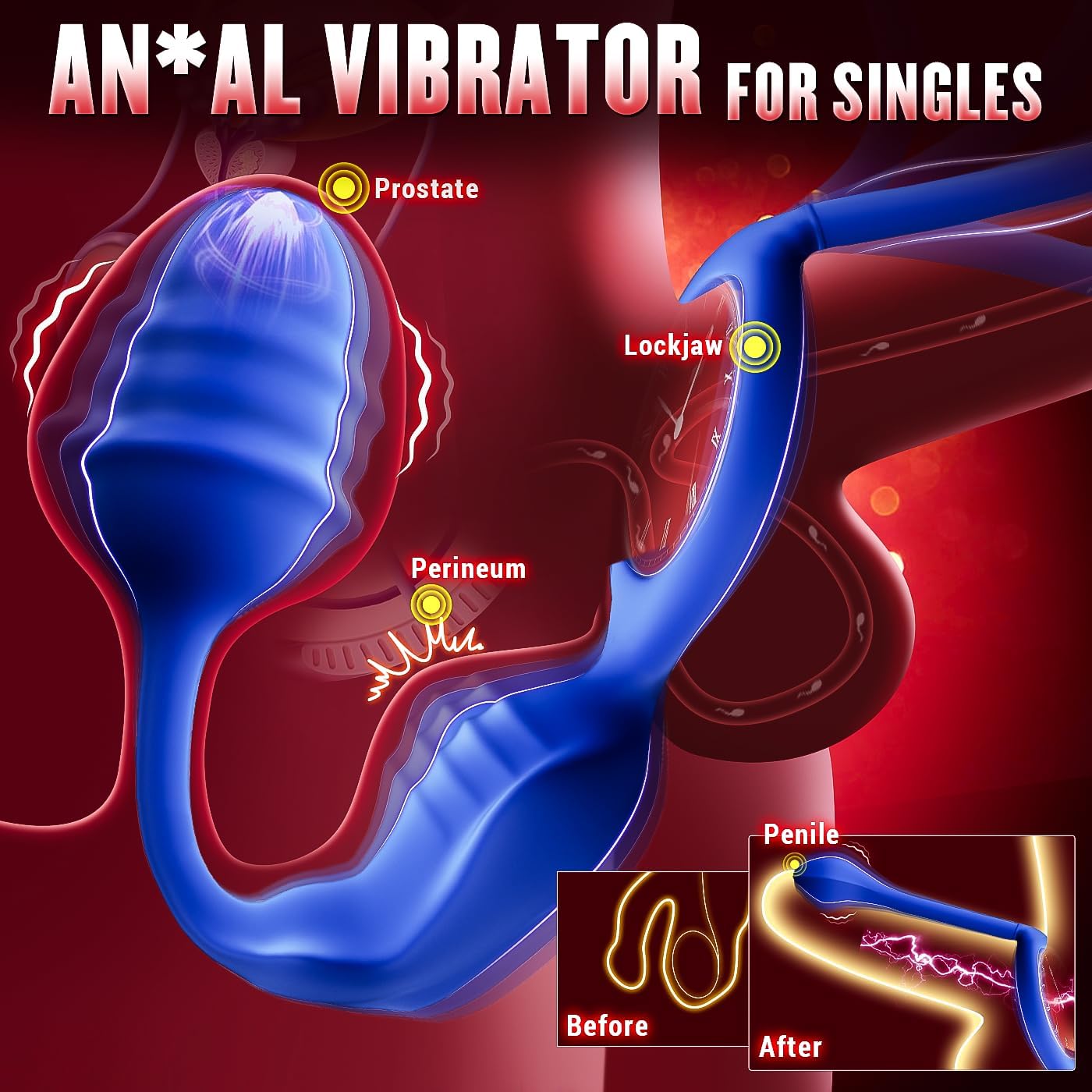 Couple Vibrator Vibrating Anal Vibrator Sex Toy